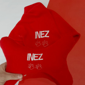 czerwony zestaw dla psa inez sweetapaszka.pl